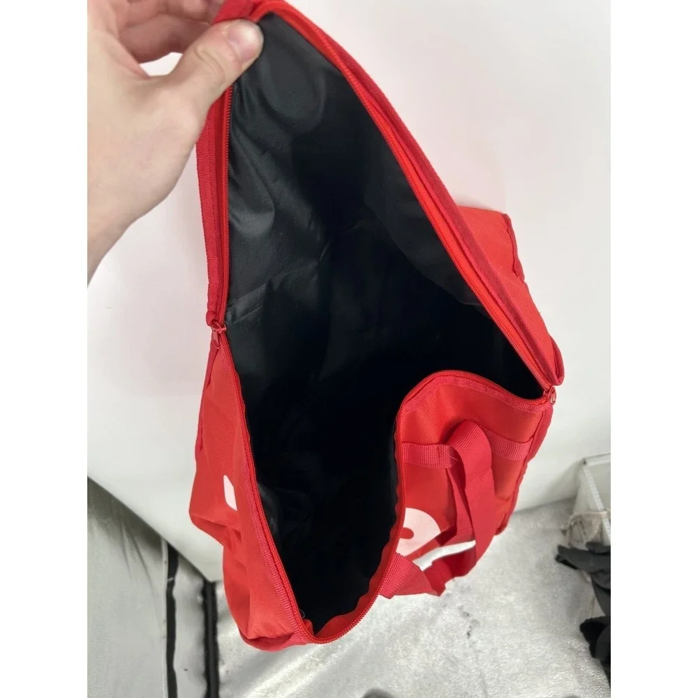 Doordash Insulated Food Delivery Bag Red Spellout Logo Thermal Lined Tote Zipper